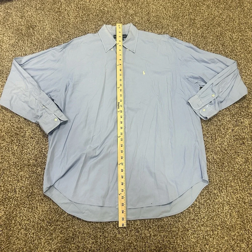 Polo Ralph Lauren Button Down Shirt Men's XL Light Blue